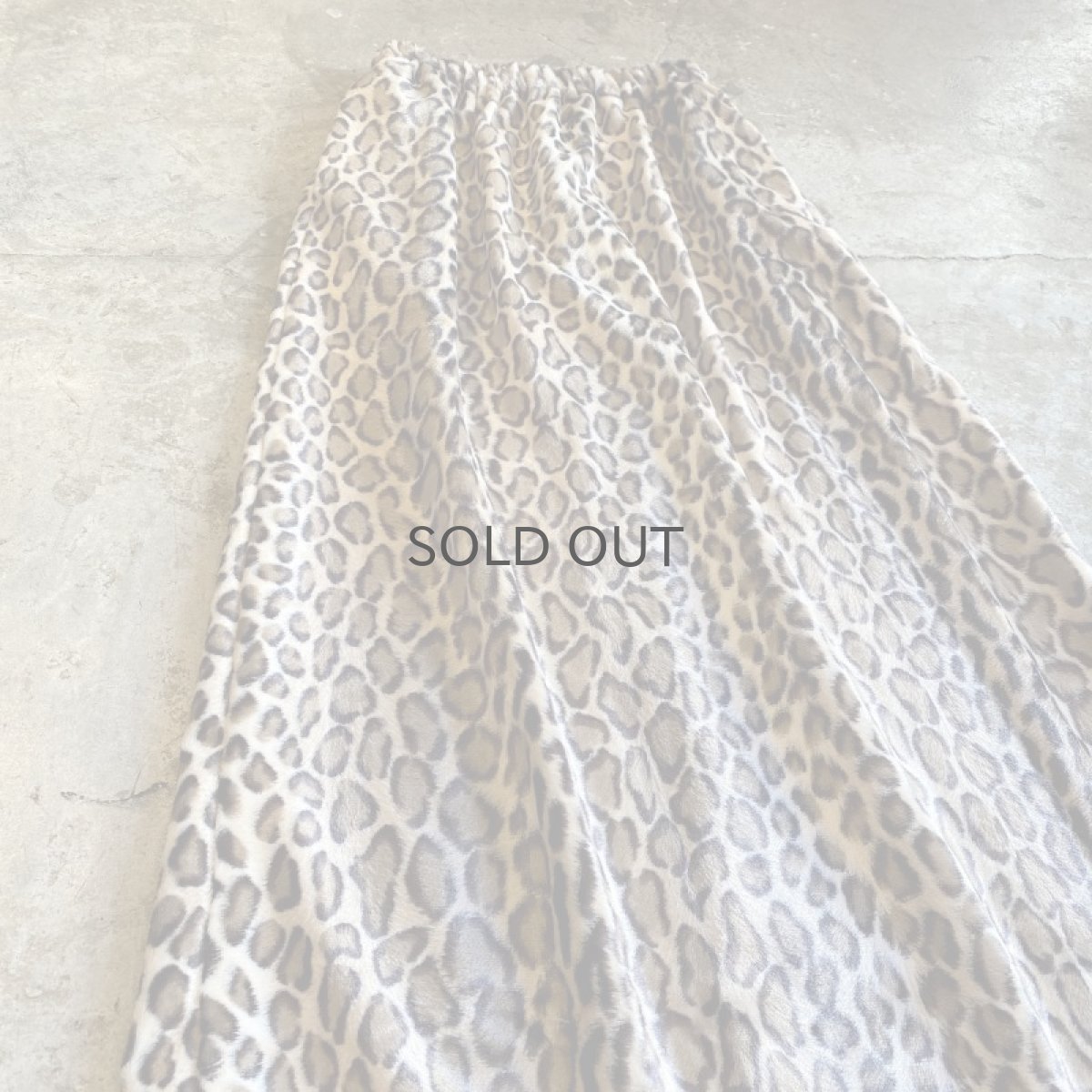 画像3: 【Wiz&Witch】"1950" BACK SLIT LEOPARD LONG SKIRT / FREE (3)