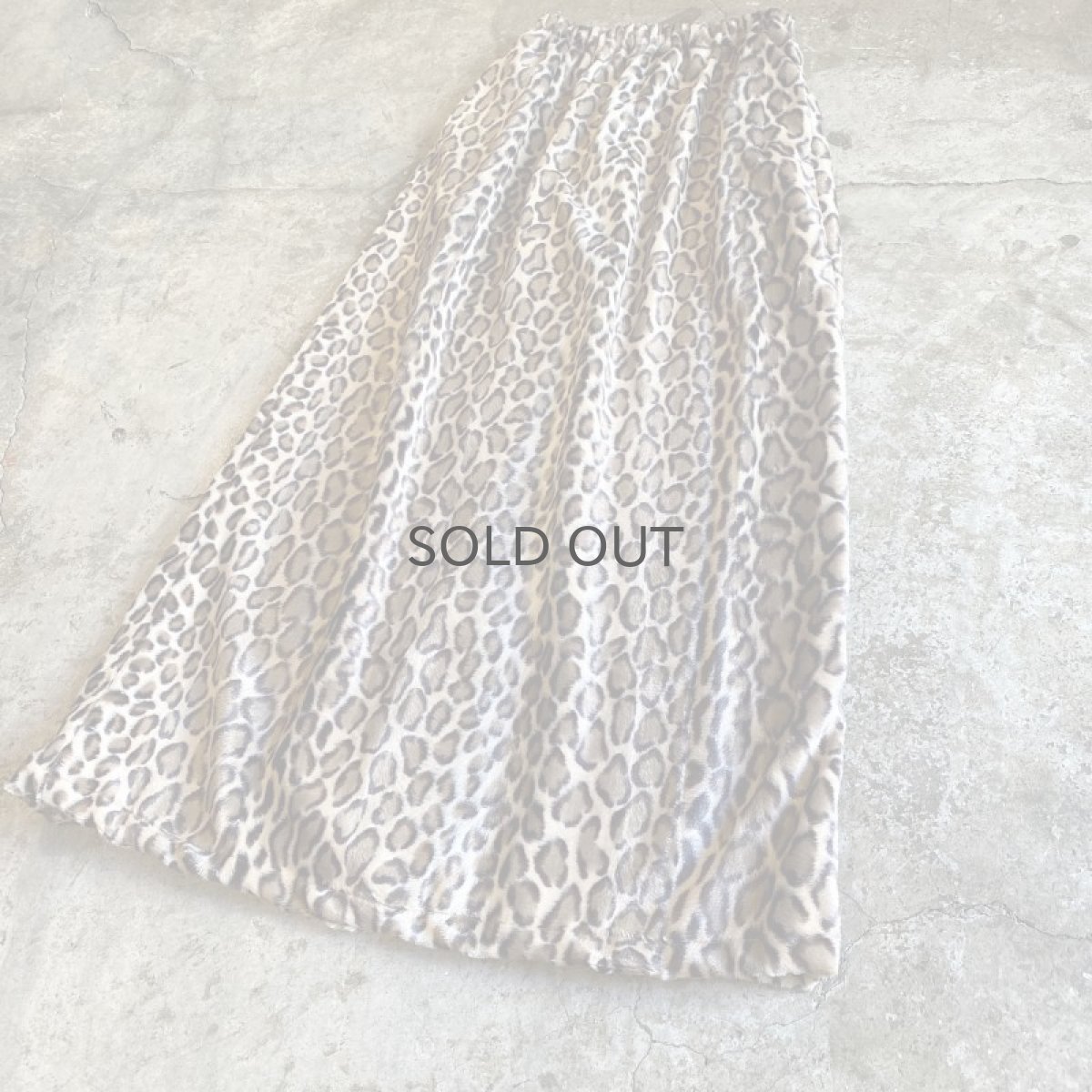 画像4: 【Wiz&Witch】"1950" BACK SLIT LEOPARD LONG SKIRT / FREE (4)