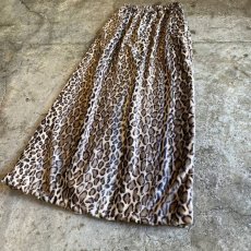 画像4: 【Wiz&Witch】"1950" BACK SLIT LEOPARD LONG SKIRT / FREE (4)