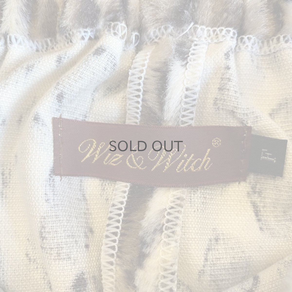 画像9: 【Wiz&Witch】"1950" BACK SLIT LEOPARD LONG SKIRT / FREE (9)