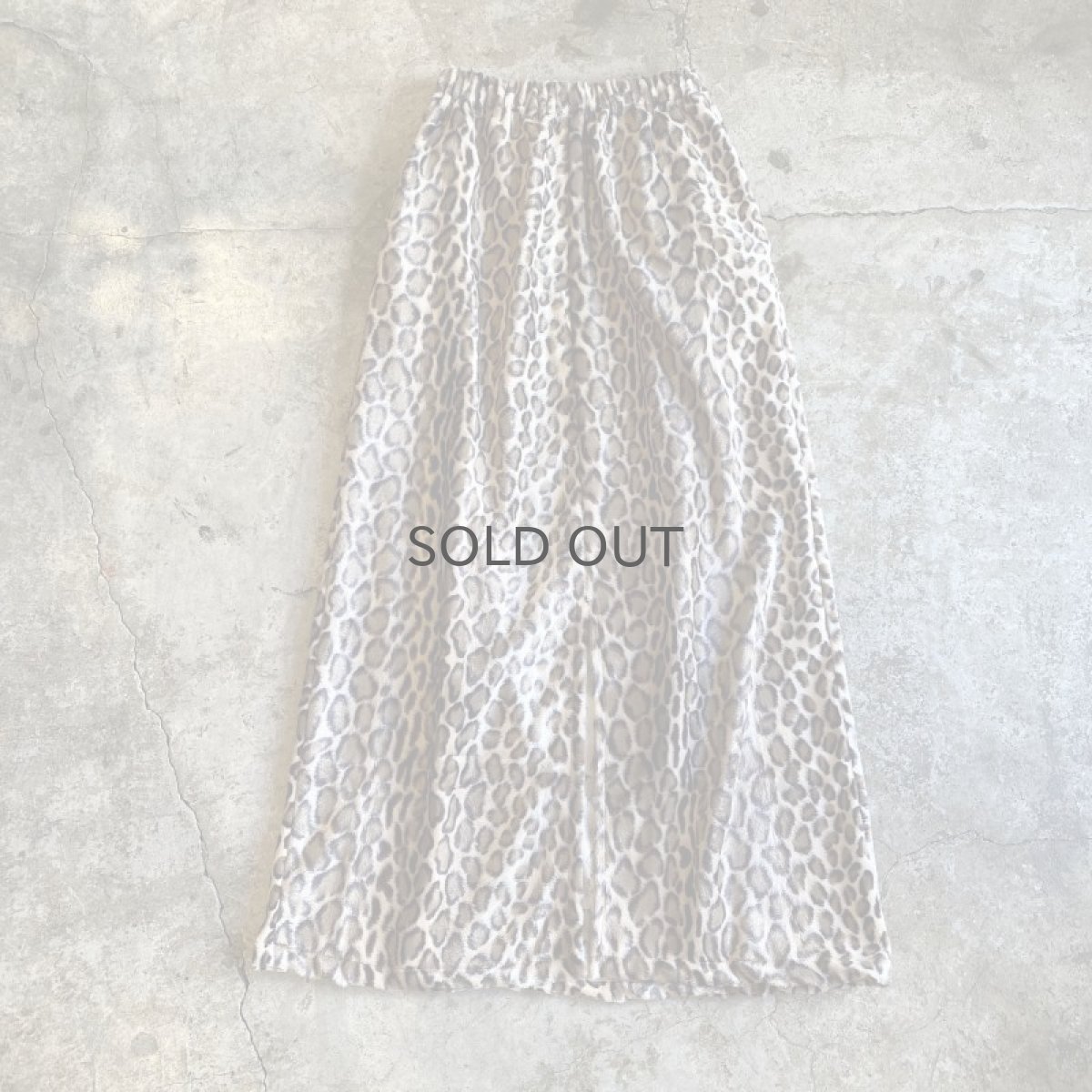 画像2: 【Wiz&Witch】"1950" BACK SLIT LEOPARD LONG SKIRT / FREE (2)