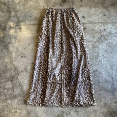 画像2: 【Wiz&Witch】"1950" BACK SLIT LEOPARD LONG SKIRT / FREE (2)