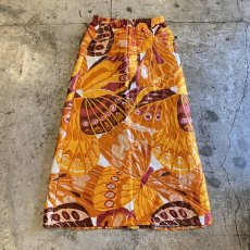 画像2: 70's BUTTERFLY PATTERN SKIRT / W25~W32 (2)