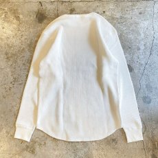 画像2: 【WONDERGROUND】L/S WAFFLE T-SHIRT / WHITE (2)