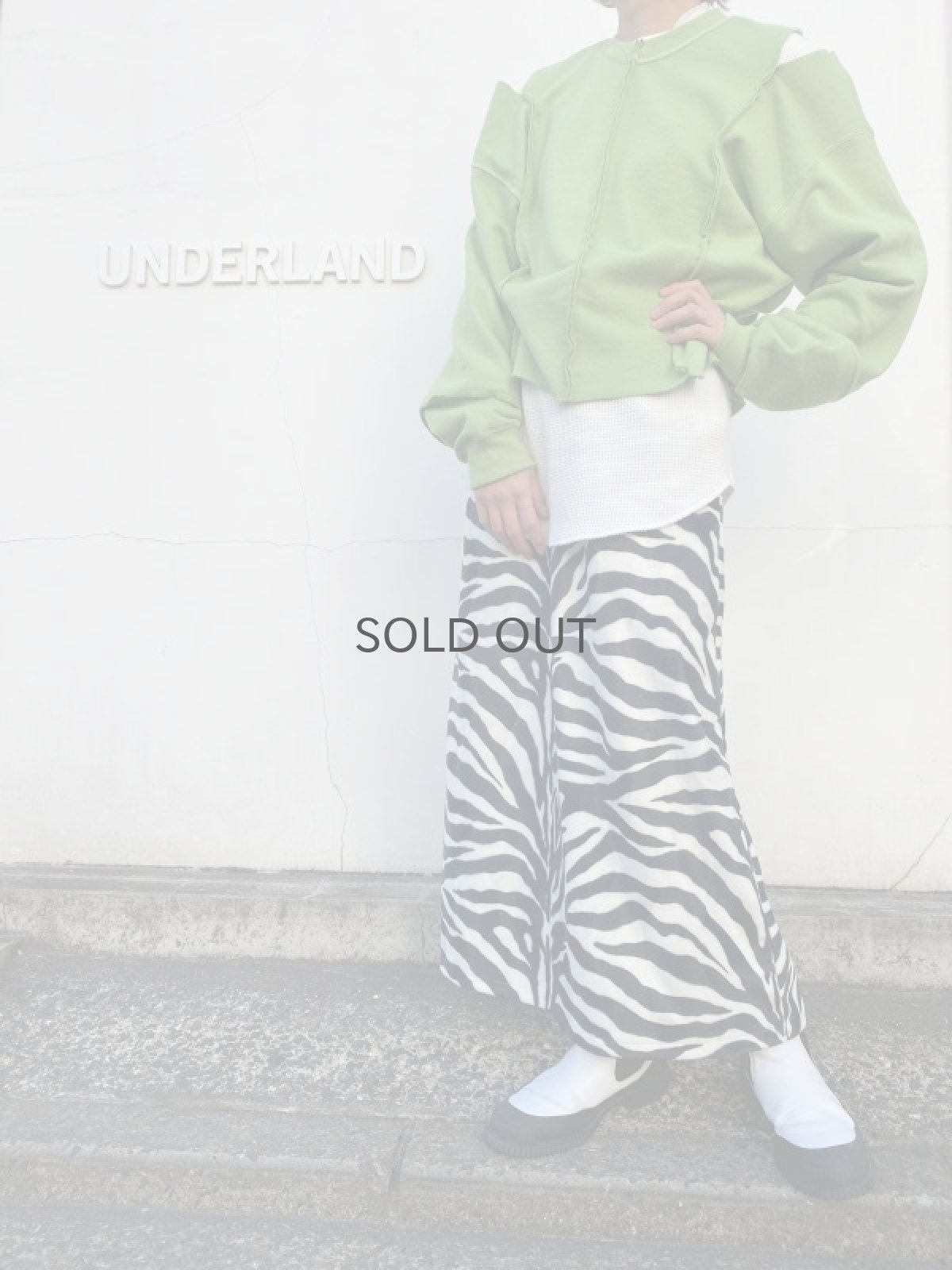 画像11: 【Wiz&Witch】"1950" ZEBRA BACK SLIT LONG SKIRT / FREE (11)