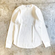 画像1: 【WONDERGROUND】L/S WAFFLE T-SHIRT / WHITE (1)