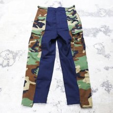 画像2: 【Wiz&Witch】"UNITED" U.S CAMO BLACK CARGO PANTS / W30 (2)