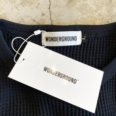 画像8: 【WONDERGROUND】L/S WAFFLE T-SHIRT / BLACK (8)