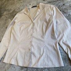 画像4: OPEN COLLAR PATTERN L/S SHIRT / Ladies M (4)