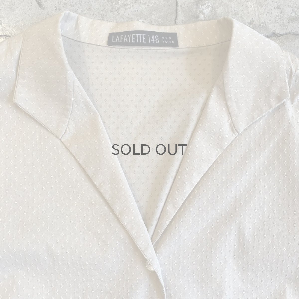 画像5: OPEN COLLAR PATTERN L/S SHIRT / Ladies M (5)