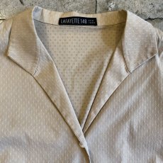 画像5: OPEN COLLAR PATTERN L/S SHIRT / Ladies M (5)