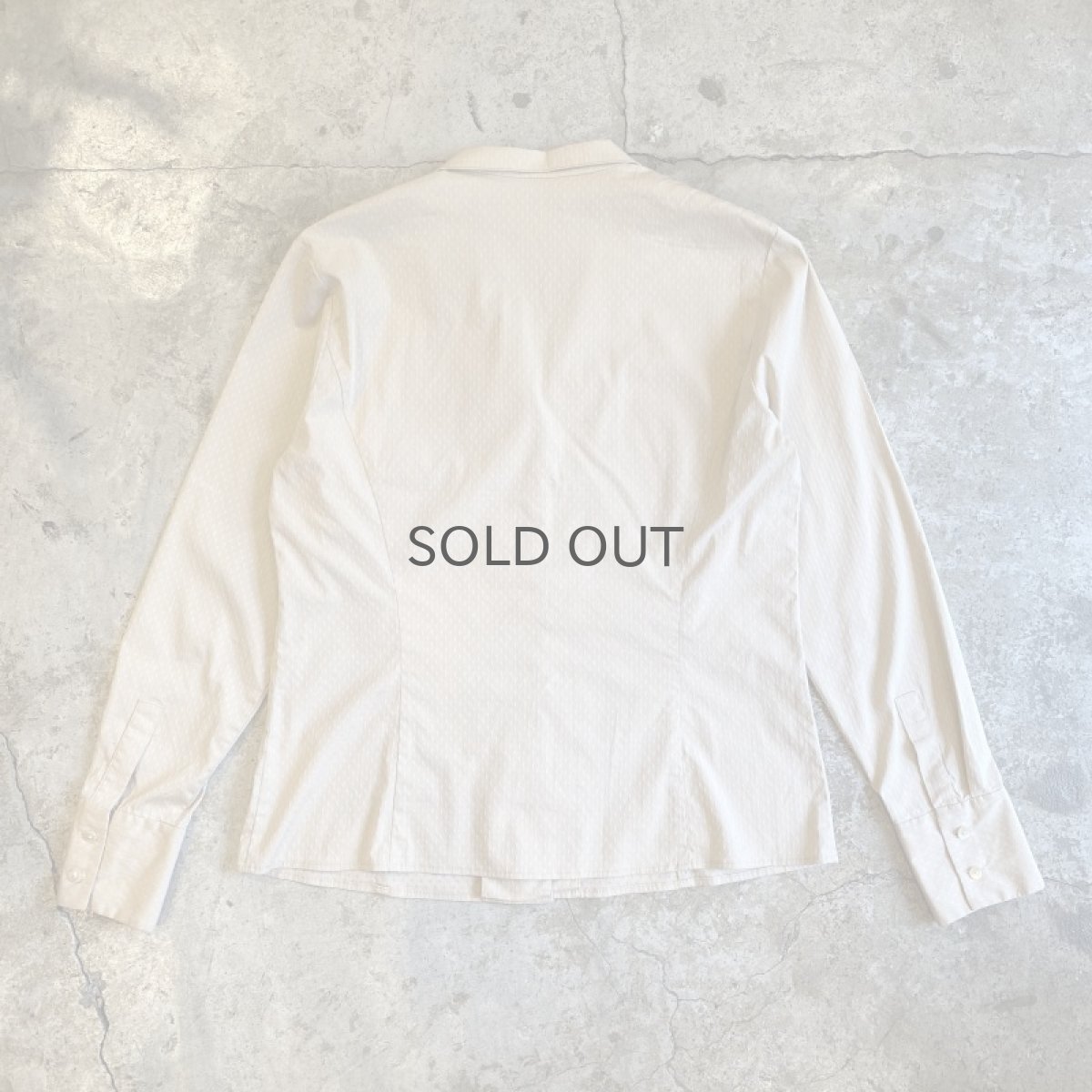 画像2: OPEN COLLAR PATTERN L/S SHIRT / Ladies M (2)