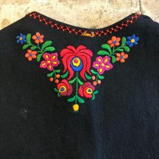 画像8: FLOWER EMBROIDERY WOOL VEST / Ladies S(42) (8)