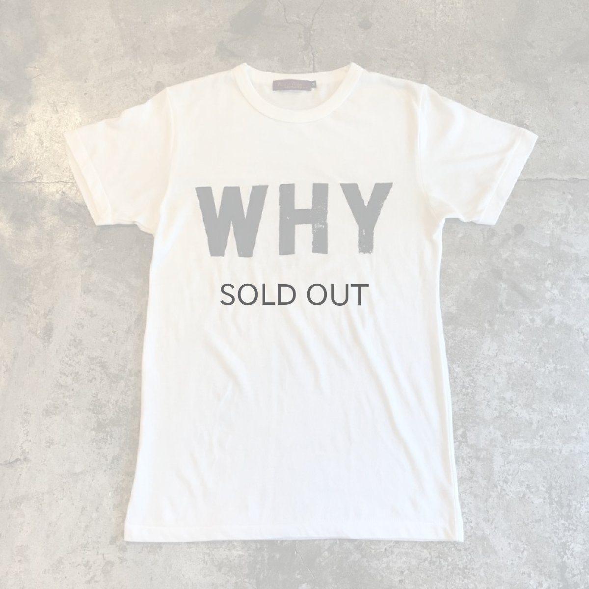 画像1: 【Wis＆Witch】"WHY" LOGO PRINT TEE / Ladies M (1)