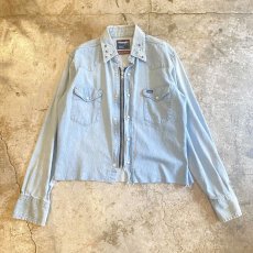 画像1: 【Wiz&Witch】"WANDERER" STUDS ZIP UP WESTERN SHIRT / OS (1)