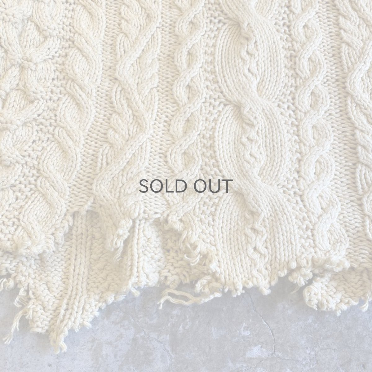 画像5: 【Wiz&Witch】"DIRTY BEAUTIFUL" DESTROY COTTON KNIT / OS (5)