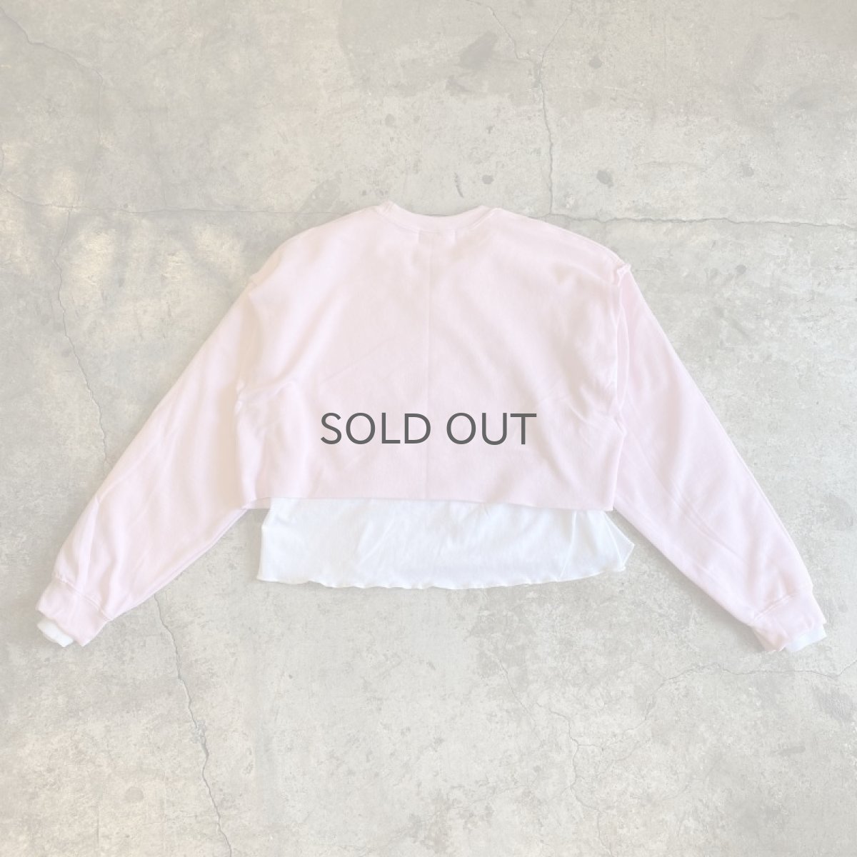 画像2: 【Wiz&Witch】"UNITED" OPEN LAYERED SWEAT / OS (2)