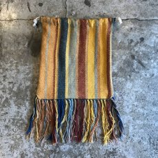 画像7: 【Wiz&Witch】VTG FABRIC DRAW FRINGE BAG (7)