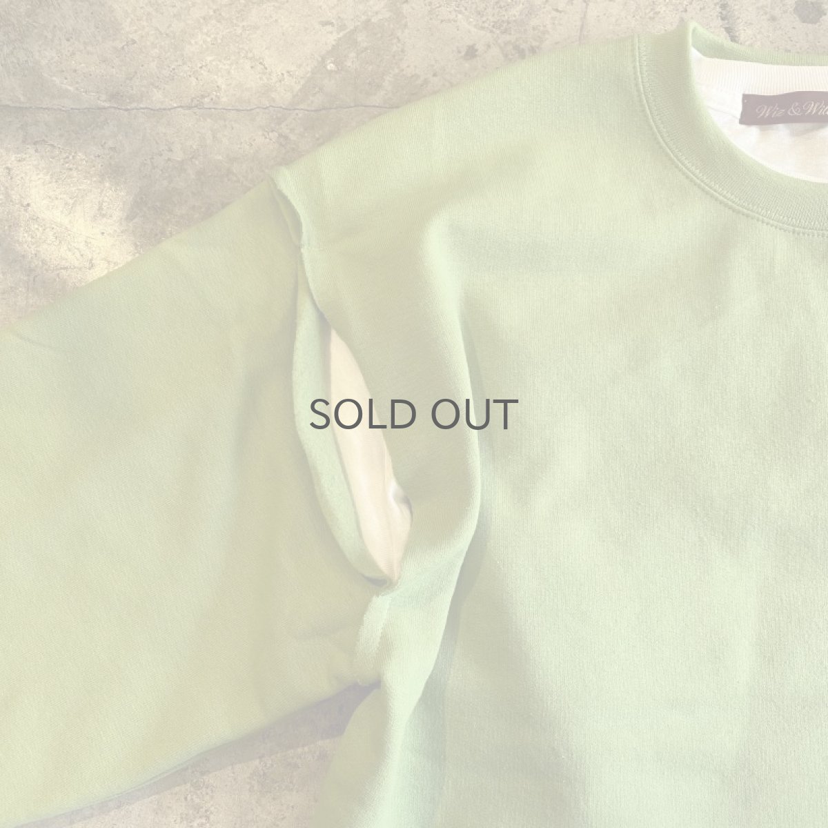 画像5: 【Wiz&Witch】"UNITED" OPEN LAYERED SWEAT / OS (5)