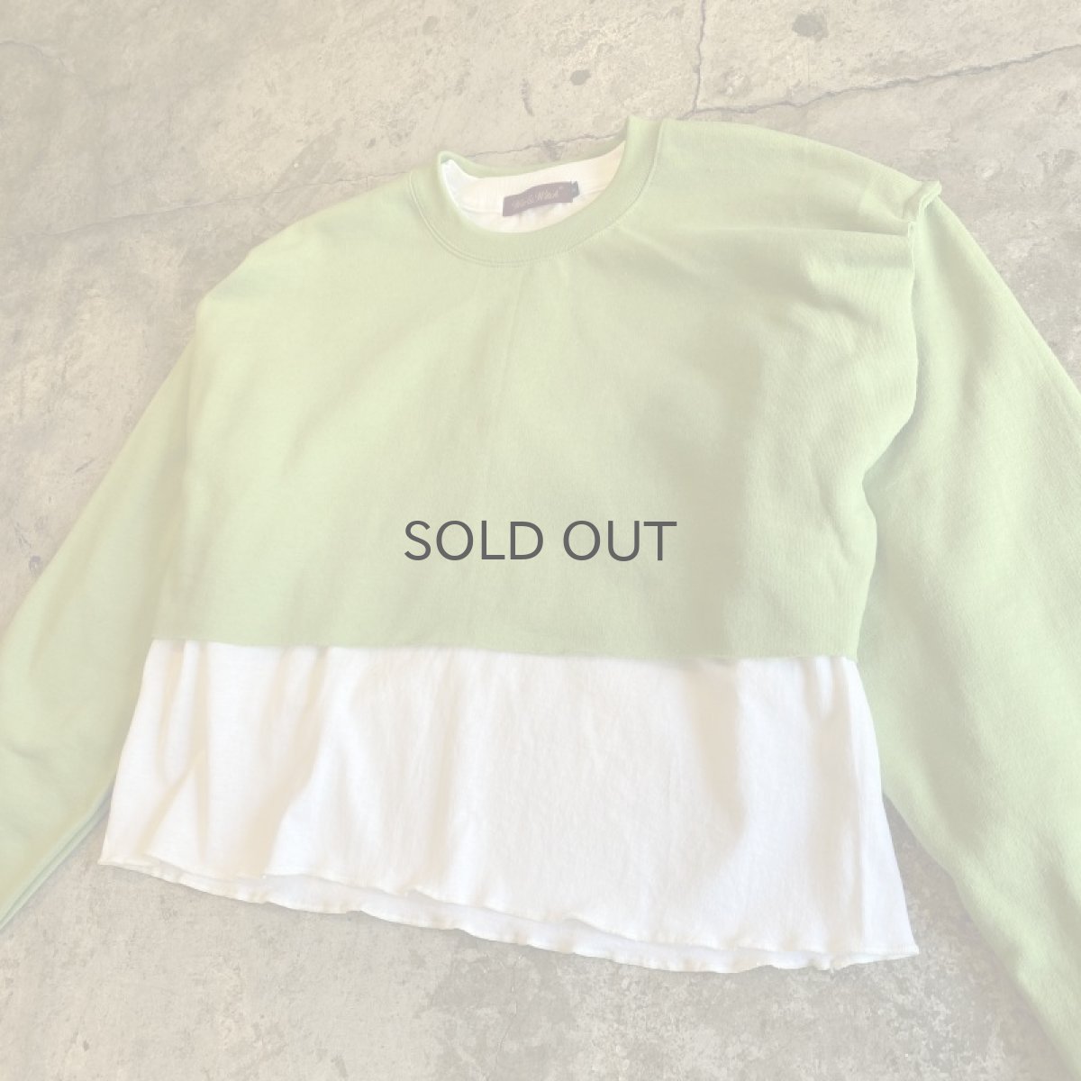 画像4: 【Wiz&Witch】"UNITED" OPEN LAYERED SWEAT / OS (4)