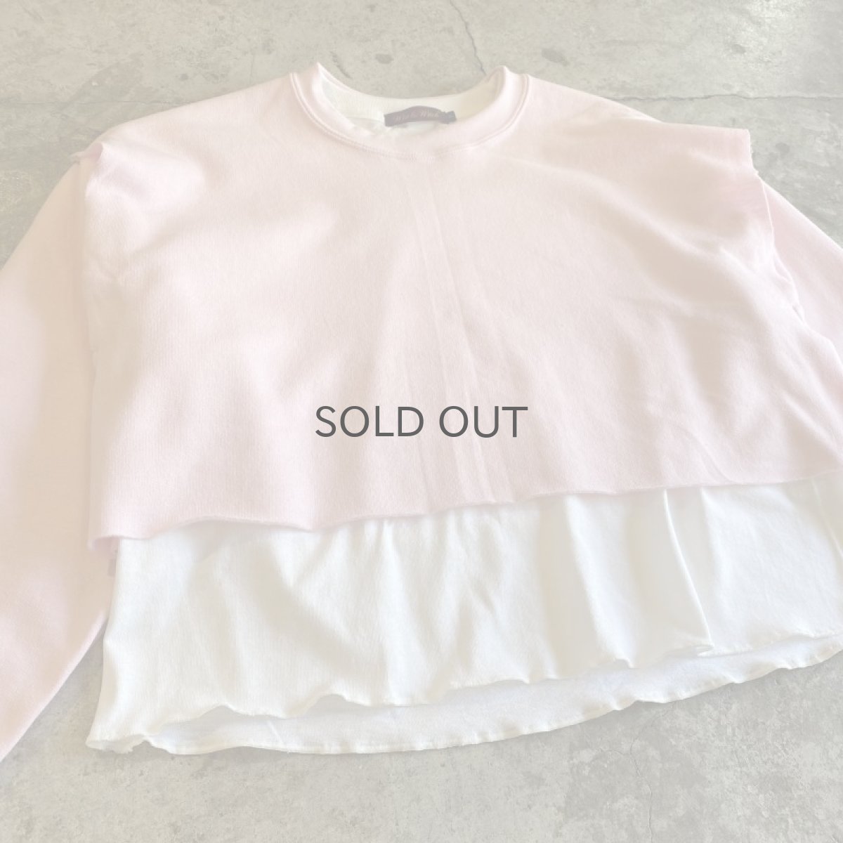 画像4: 【Wiz&Witch】"UNITED" OPEN LAYERED SWEAT / OS (4)