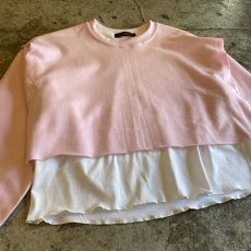 画像4: 【Wiz&Witch】"UNITED" OPEN LAYERED SWEAT / OS (4)