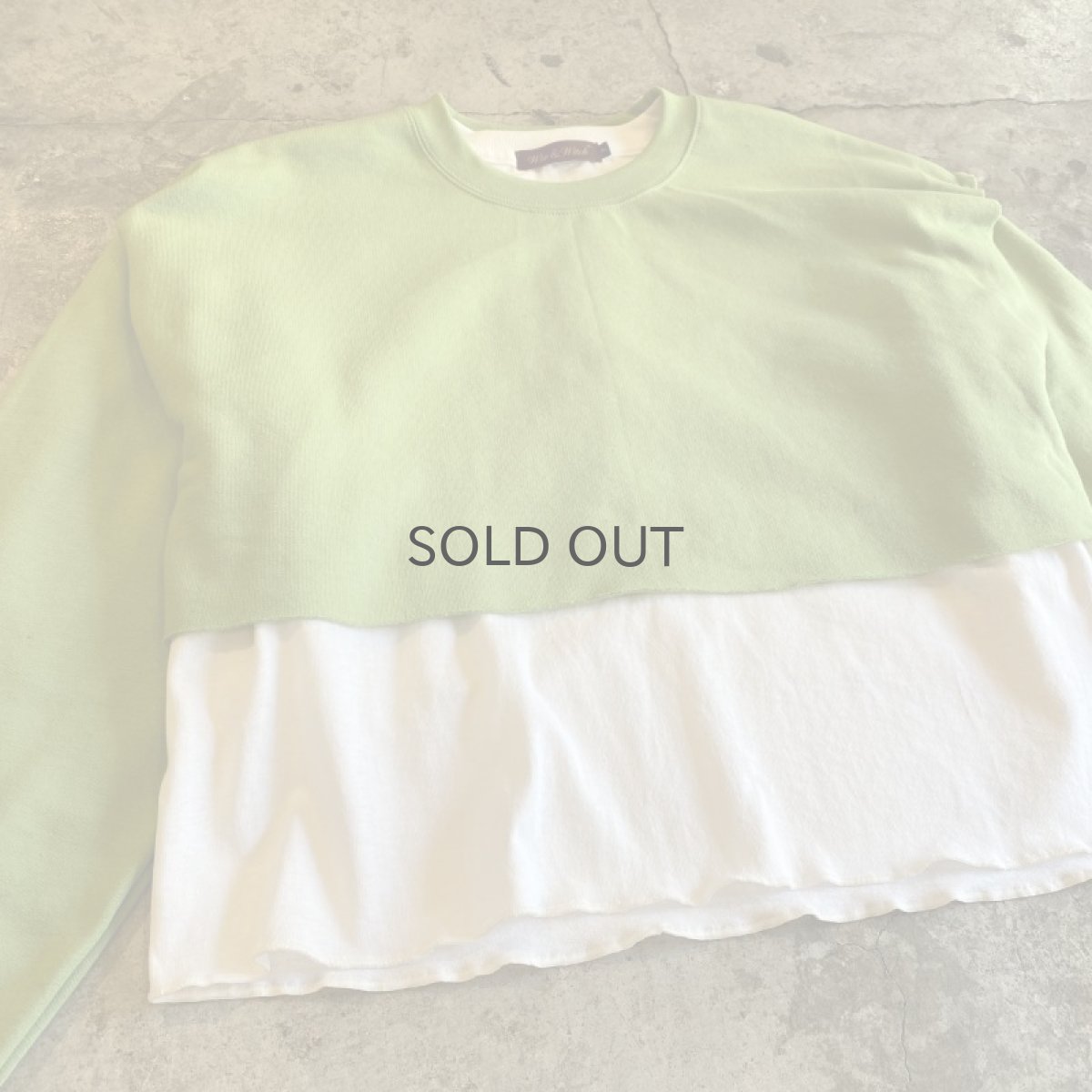 画像3: 【Wiz&Witch】"UNITED" OPEN LAYERED SWEAT / OS (3)