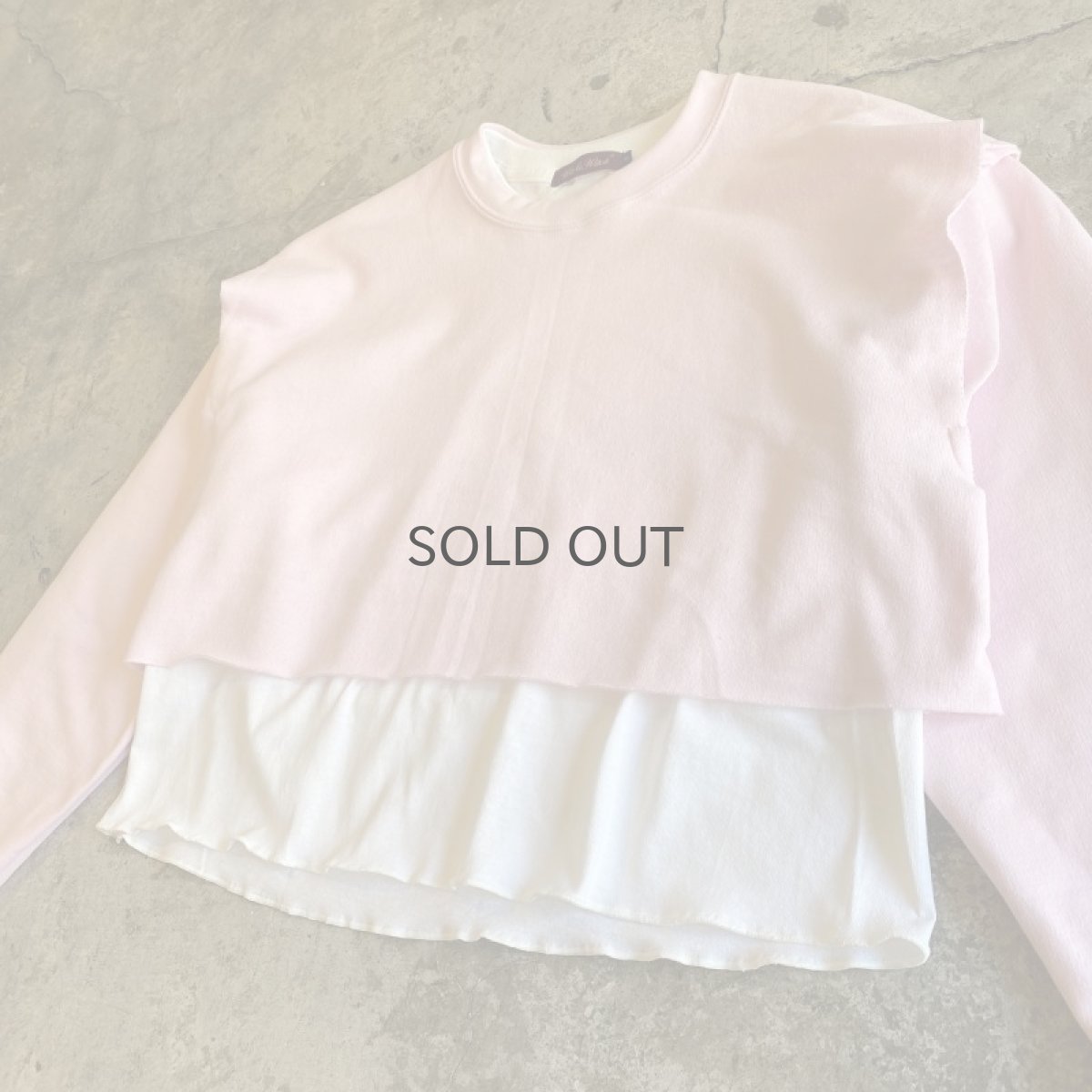 画像3: 【Wiz&Witch】"UNITED" OPEN LAYERED SWEAT / OS (3)