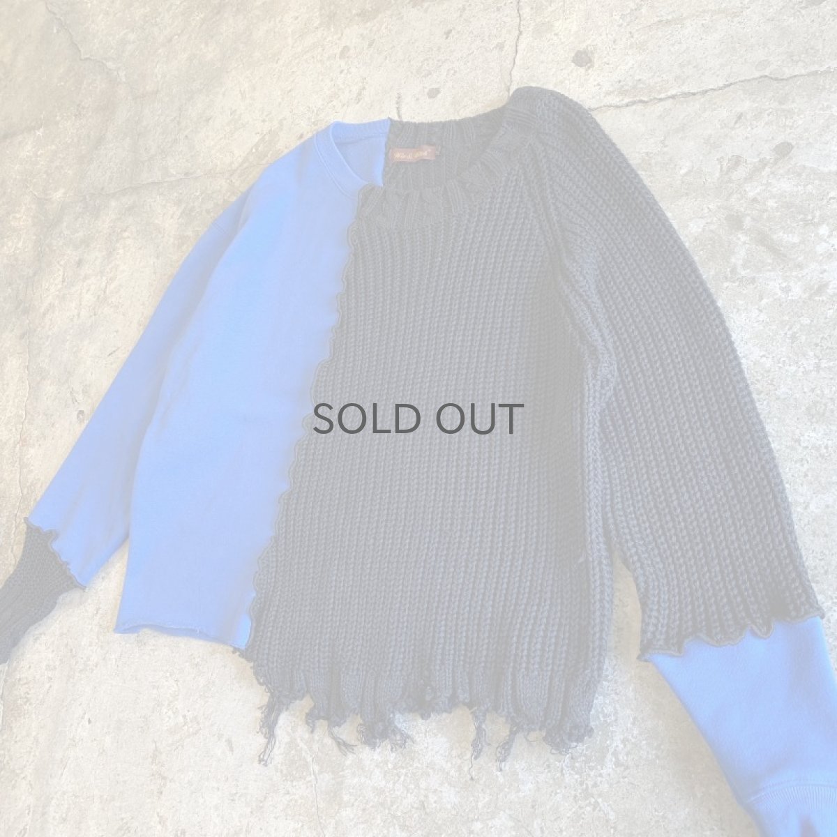 画像3: 【Wiz&Witch】"UNITED" TWO FACE KNIT SWEAT / OS (3)