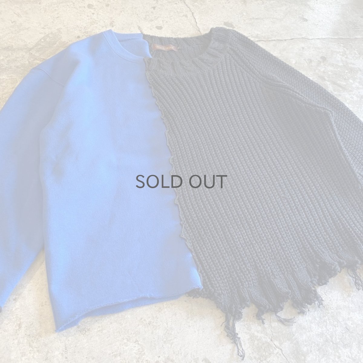 画像4: 【Wiz&Witch】"UNITED" TWO FACE KNIT SWEAT / OS (4)