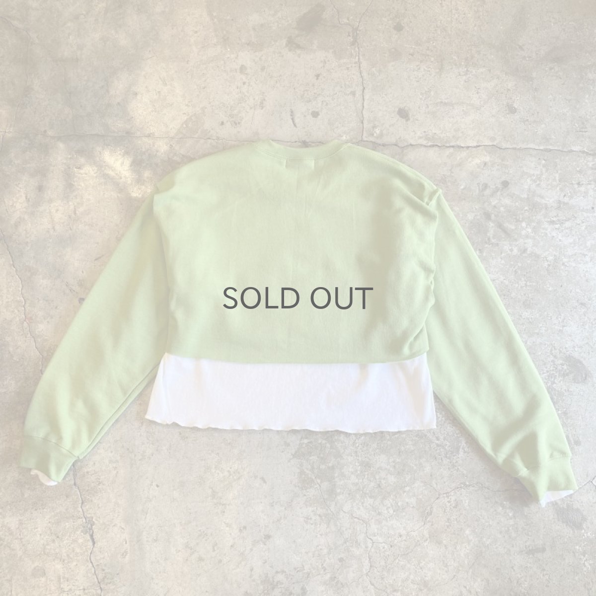 画像2: 【Wiz&Witch】"UNITED" OPEN LAYERED SWEAT / OS (2)