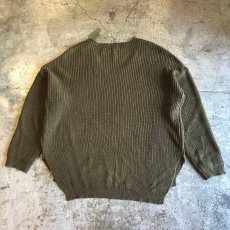 画像2: V NECK OVER SIZE COLOR COTTON SWEATER / Ladies L (2)