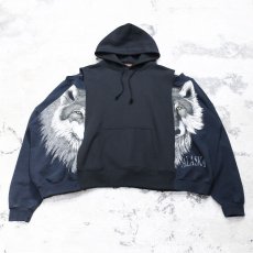 画像1: 【Wiz&Witch】"UNITED" OPEN SHOULDER WIDE HOODIE  / OS (1)