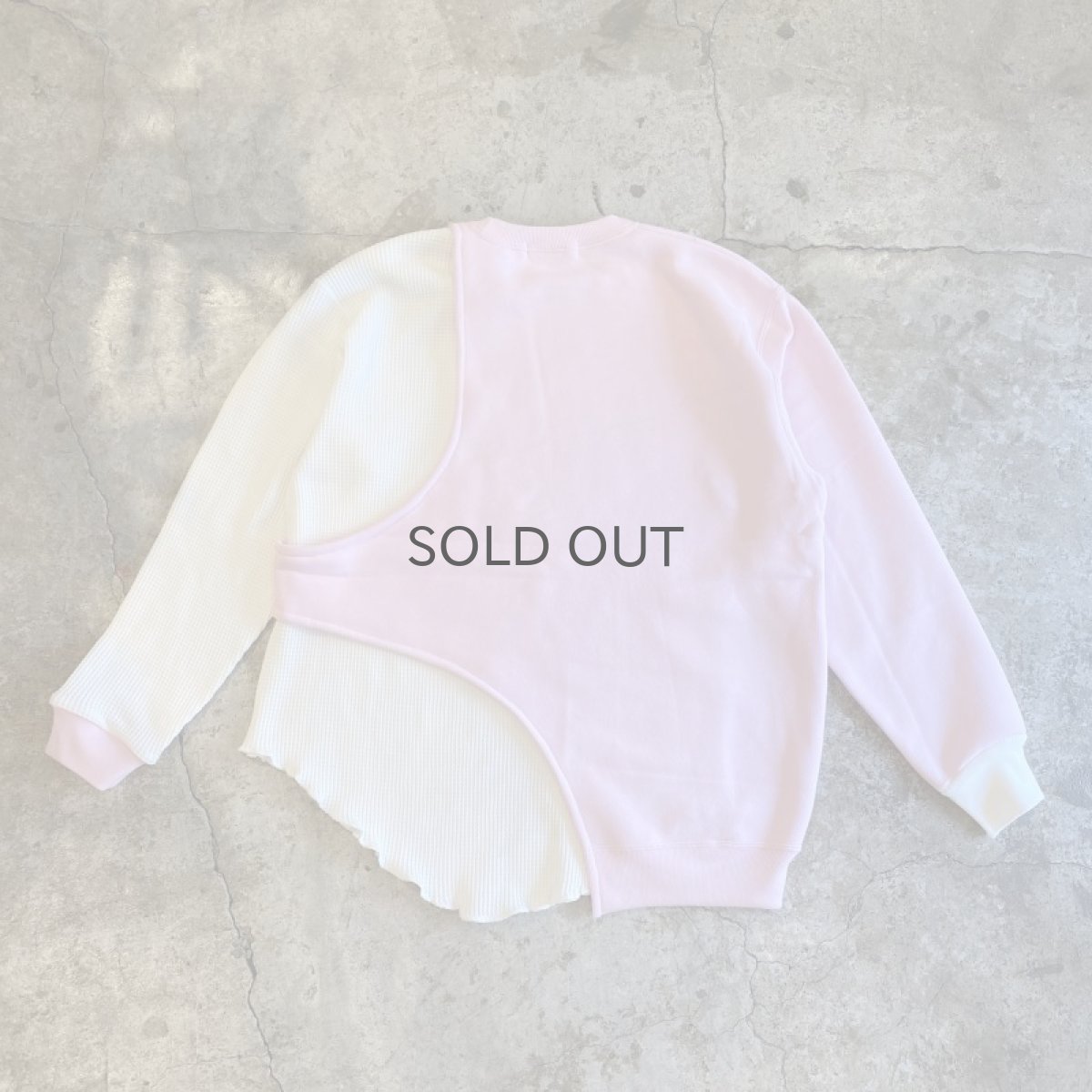 画像2: 【Wiz&Witch】"UNITED" ASYMMETRIC THERMAL SWEAT / OS (2)