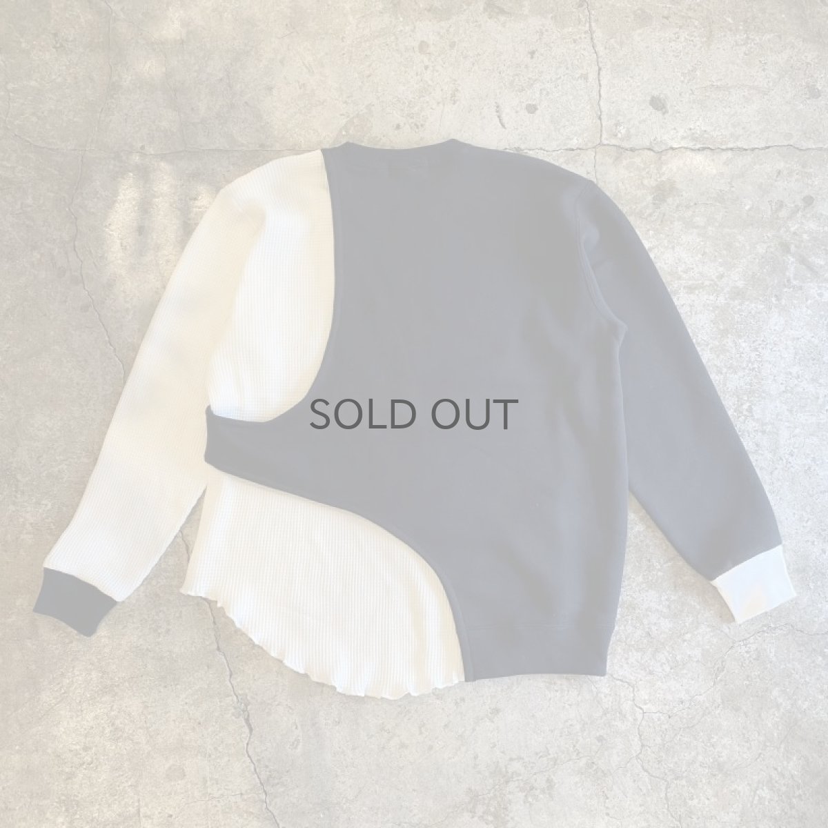 画像2: 【Wiz&Witch】"UNITED" ASYMMETRIC THERMAL SWEAT / OS (2)