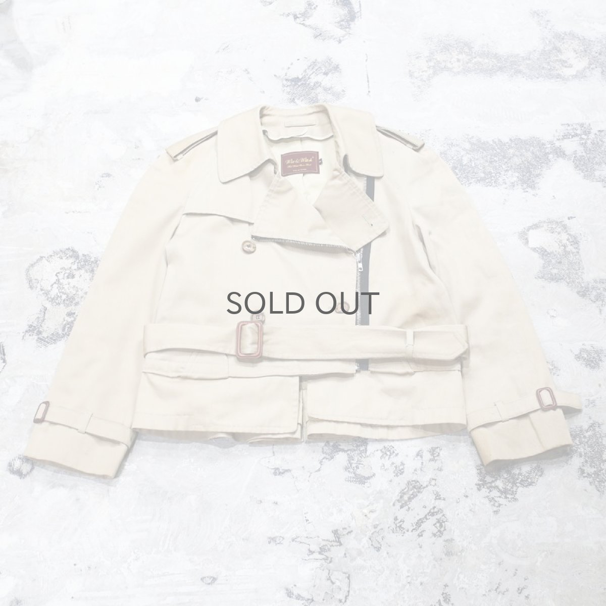 画像1: 【Wiz&Witch】"THE U.K" SHORT TRENCH RIDERS JACKET / OS (1)