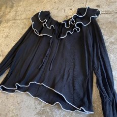 画像4: 【Wiz&Witch】"OUT STITCH" FRILL BLOUSE / OS (4)