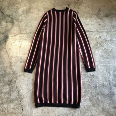 画像2: COLOR STRIPE COTTON LONG CARDIGAN / Ladies M (2)