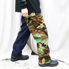 画像9: 【Wiz&Witch】"UNITED" U.S CAMO BLACK CARGO PANTS / W30 (9)