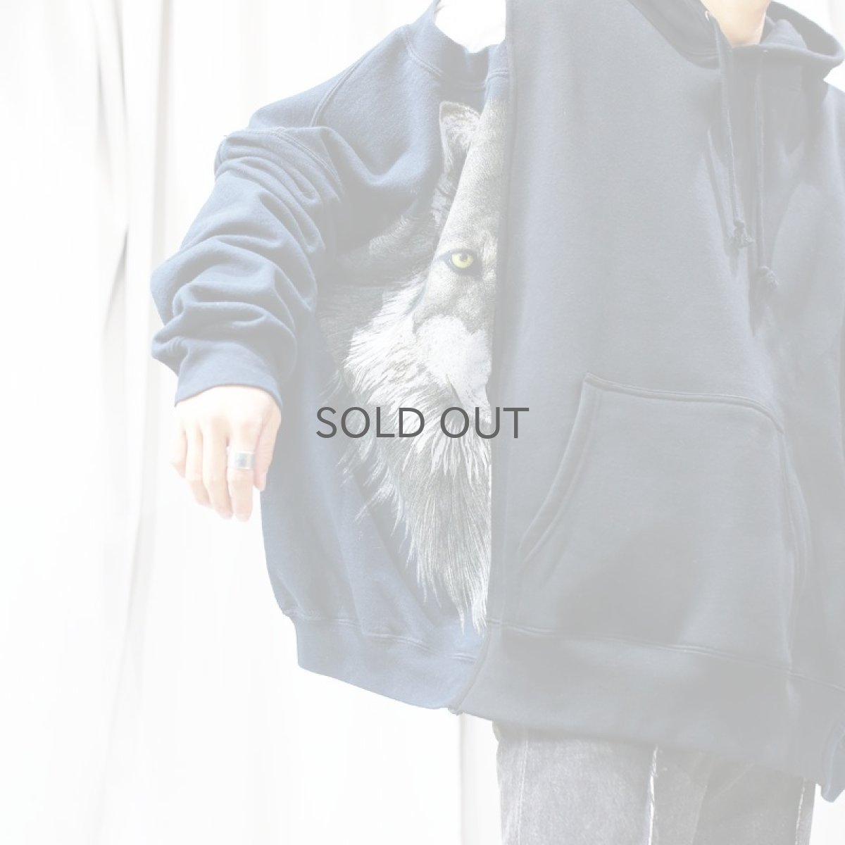 画像10: 【Wiz&Witch】"UNITED" OPEN SHOULDER WIDE HOODIE  / OS (10)