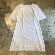 画像1: OLD LACE LONG ONE-PIECE / Ladies L / MADE IN USA (1)