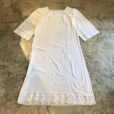 画像2: OLD LACE LONG ONE-PIECE / Ladies L / MADE IN USA (2)