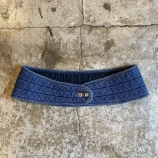 画像2: 【MM6】DENIM DESIGN BELT / Ladies L (2)