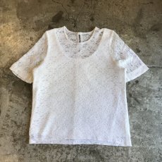 画像1: ALL OVER LACE PATTERN TOPS / Ladies S (1)