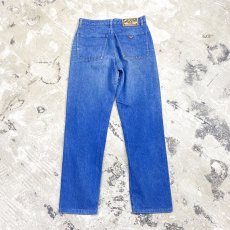 画像2: 【ARMANI JEANS】STRAIGHT DENIM PANTS / W32 / MADE IN ITALY (2)