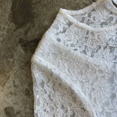 画像7: ALL OVER LACE PATTERN TOPS / Ladies S (7)