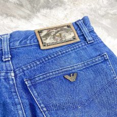 画像7: 【ARMANI JEANS】STRAIGHT DENIM PANTS / W32 / MADE IN ITALY (7)