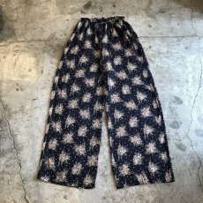 画像1: SEE THROUGH FLORAL PATTERN WIDE PANTS / FREE(MEDIUM) / MADE IN USA (1)