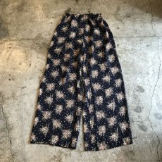 画像2: SEE THROUGH FLORAL PATTERN WIDE PANTS / FREE(MEDIUM) / MADE IN USA (2)