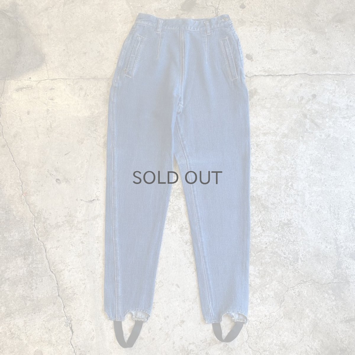 画像1: STIRRUP DESIGN DENIM PANTS / W25 (1)
